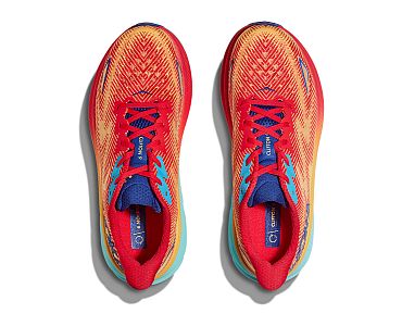 Hoka One One Clifton 9 Wide M cerise / cloudless horní pohled svršek