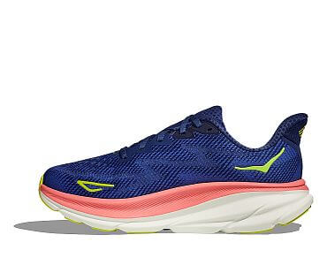 Hoka One One Clifton 9 Wide W evening sky / coral boční pohled