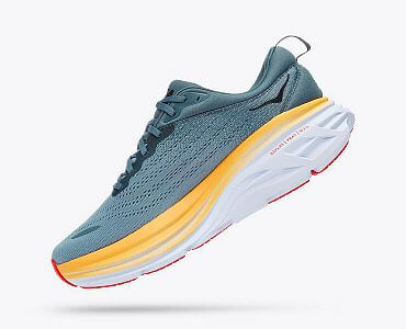 Hoka One One M Bondi 8 Wide goblin blue / mountain spring boční pohled