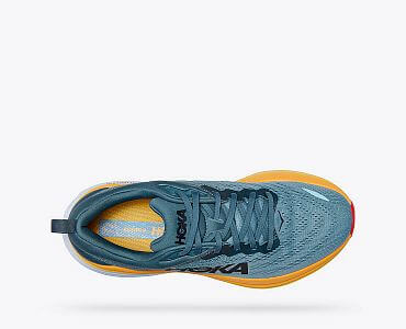 Hoka One One M Bondi 8 Wide goblin blue / mountain spring horní pohled