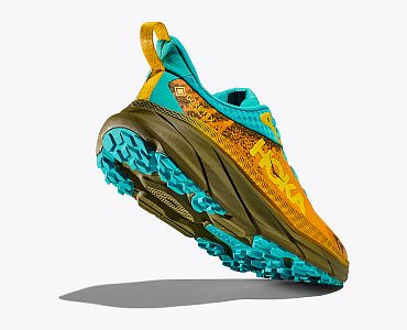 Hoka One One M Challenger ATR 7 GTX Golden yellow / avocado boční pohled