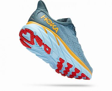 HOKA ONE ONE M Clifton 8 WIDE goblin blue / mountain spring boční pohled