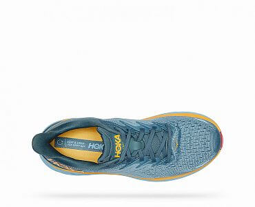 HOKA ONE ONE M Clifton 8 WIDE goblin blue / mountain spring horní pohled