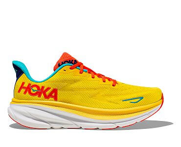 HOKA ONE ONE M Clifton 9 passion fruit / maize boční pohled