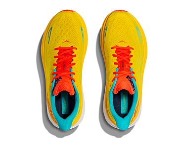 HOKA ONE ONE M Clifton 9 passion fruit / maize horní pohled