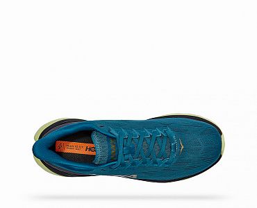 Hoka One One M Mach 4 blue coral / black horní pohled