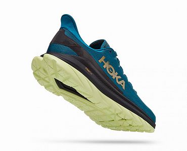 Hoka One One M Mach 4 blue coral / black porážka a prove strana