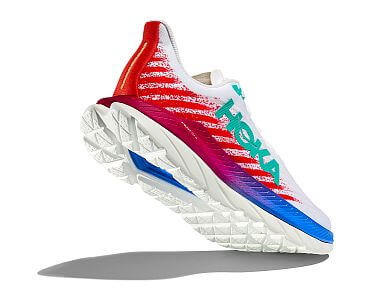 Hoka One One M Mach 5 white / flame boční pohled