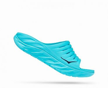 HOKA ONE ONE M Ora Recovery slide scuba blue / bellwether boční pohled3