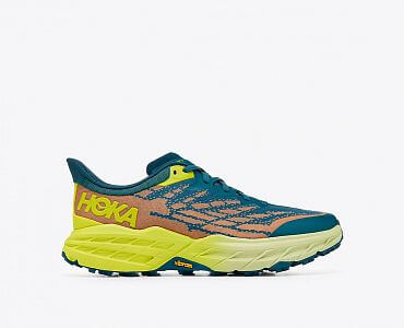 Hoka One One M Speedgoat 5 Wide blue coral / evening primrose boční pohled 1