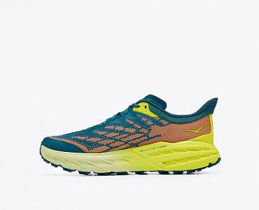 Hoka One One M Speedgoat 5 Wide blue coral / evening primrose boční pohled 1