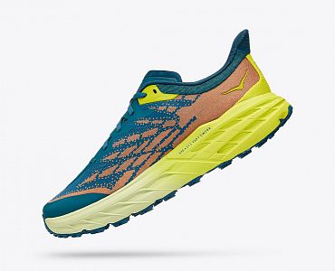 Hoka One One M Speedgoat 5 Wide blue coral / evening primrose boční pohled