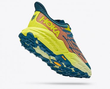 Hoka One One M Speedgoat 5 Wide blue coral / evening primrose zadní pohled