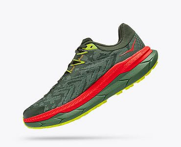 Hoka One One M Tecton X thyme / fiesta boční pohled