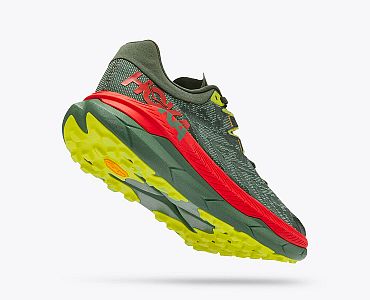 Hoka One One M Tecton X thyme / fiesta boční pohled