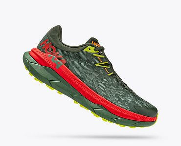 Hoka One One M Tecton X thyme / fiesta boční pohled