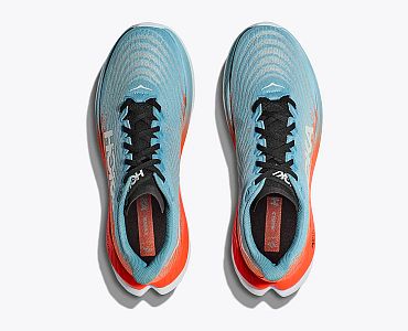 Hoka One One Mach 5 M mountain spring / puffin's bill horní pohled
