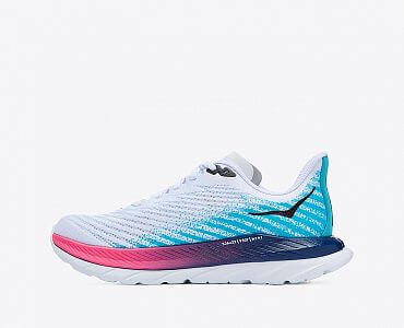 Hoka One One Mach 5 W white / scuba blue vnitřní strana