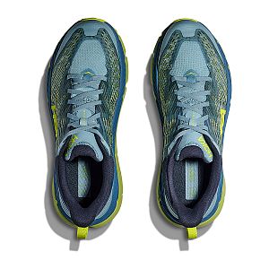 Hoka One One Mafate Speed 4 M stone blue / dark citron pánské trailovky