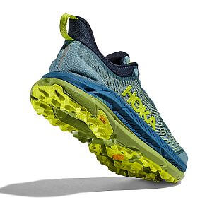 Hoka One One Mafate Speed 4 M stone blue / dark citron podrážka