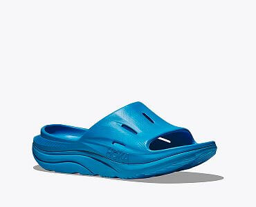 Hoka One One Ora Recovery Slide 3 U diva blue / diva blue boční pohled