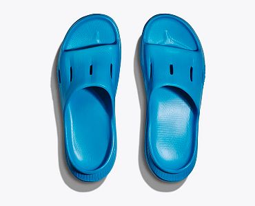 Hoka One One Ora Recovery Slide 3 U diva blue / diva blue horní pohled