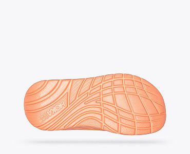 Hoka One One Ora Recovery Slide U amber yellow / shell coral detail podrážka