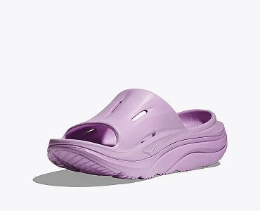 Hoka One One Ora Recovery Slide U violet bloom / violet bloom boční pohled