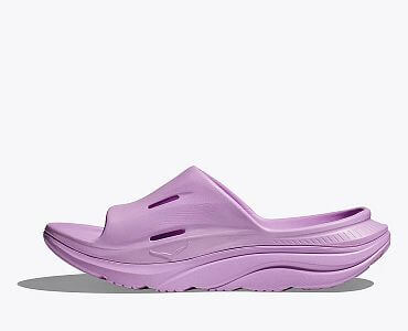 Hoka One One Ora Recovery Slide U violet bloom / violet bloom boční pohled