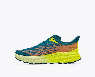 Hoka One One Speedgoat 5 M blue coral / evening primrose boční pohled2