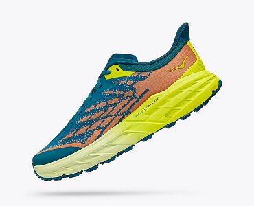 Hoka One One Speedgoat 5 M blue coral / evening primrose boční pohled