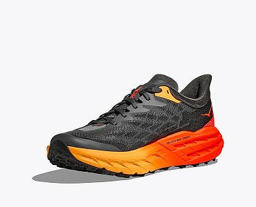 Hoka One One Speedgoat 5 M castlerock/flame boční pohled 