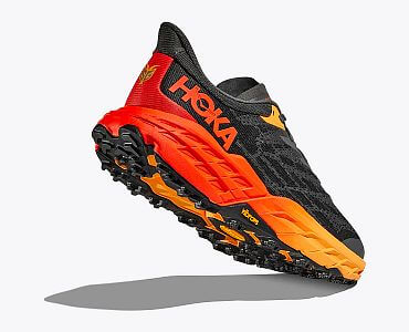 Hoka One One Speedgoat 5 M castlerock/flame boční pohled 