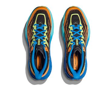 Hoka One One Speedgoat 5 M solar flare / diva blue horní pohled