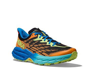 Hoka One One Speedgoat 5 M solar flare / diva blue pánské běžecké trailové boty