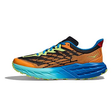 Hoka One One Speedgoat 5 M solar flare / diva blue pánské boty na trailový běh