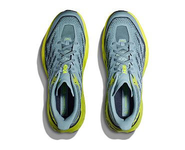 Hoka One One Speedgoat 5 M stone blue / dark citron horní pohled