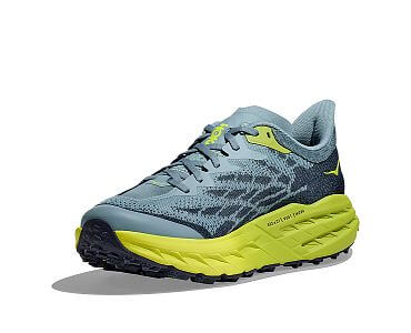 Hoka One One Speedgoat 5 Wide M stone blue/dark citron pánské boty do terénu