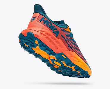 Hoka One One Speedgoat 5 Wide W blue coral / camellia boční pohled 3