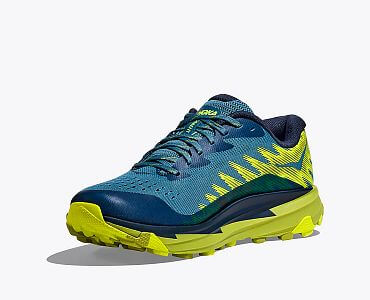 Hoka One One Torrent 3 M bluesteel / dark citron boční pohled