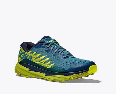 Hoka One One Torrent 3 M bluesteel / dark citron boční pohled