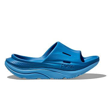 Hoka One One U Ora Recovery slide coastal sky / all aboard boční pohled