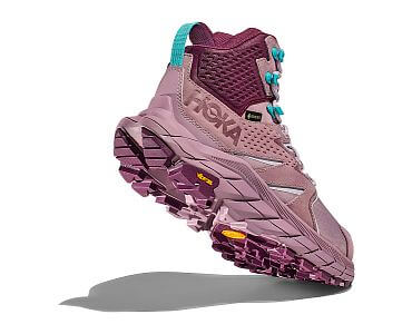 HOKA ONE ONE W Anacapa Mid GTX elderberry / grape wine detail paty