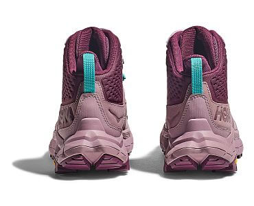 HOKA ONE ONE W Anacapa Mid GTX elderberry / grape wine zadní pohled