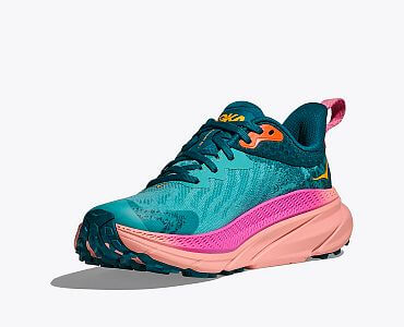 Hoka One One W Challenger ATR 7 GTX Ocean Mist / deep lagoon boční pohled