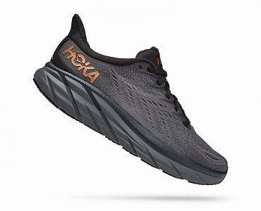 HOKA ONE ONE W Clifton 8 anthracite / copper boční pohled