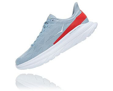 Hoka One One W Mach 4 blue fog:hot coral  4