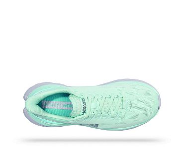 Hoka One One W Mach 4 blue glass/coastal shade detail horní strana