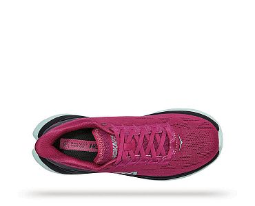 Hoka One One W Mach 4 festival fuchsia/black detail horní strana