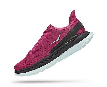 Hoka One One W Mach 4 festival fuchsia/black levá strana